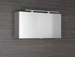 SAPHO CLOE galerka s LED osvetlením 100x50x18cm, dub strieborný CE100-0011 - Sapho