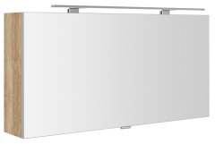 SAPHO CLOE galerka s LED osvetlením 100x50x18cm, dub alabama CE100-0022 - Sapho