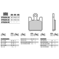 Brembo brzdové dosky moto 07SU26SA