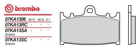 Brembo brzdové dosky moto 07KA13SA