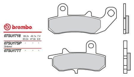 Brembo brzdové dosky moto 07SU17SP