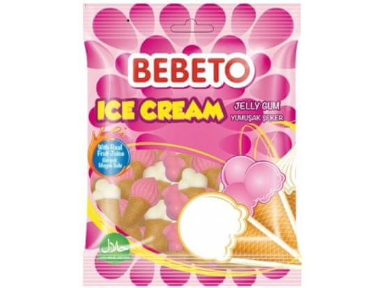 Bebeto  želé cukríky Ice cream 80g