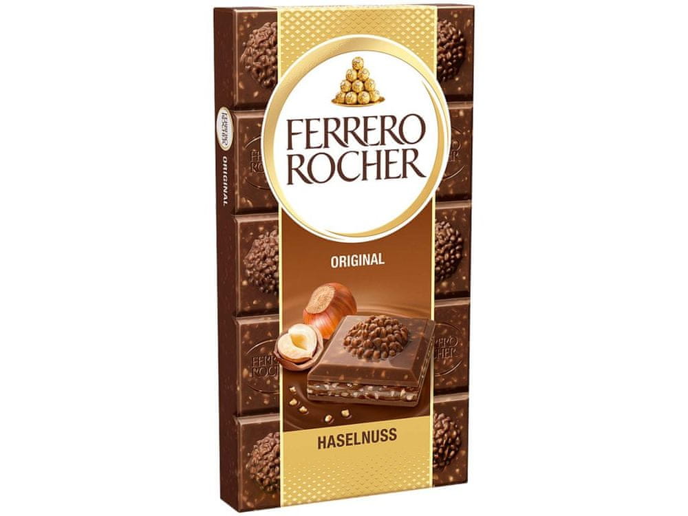 Ferrero Rocher Original čokoláda s lieskovými orieškami 90g