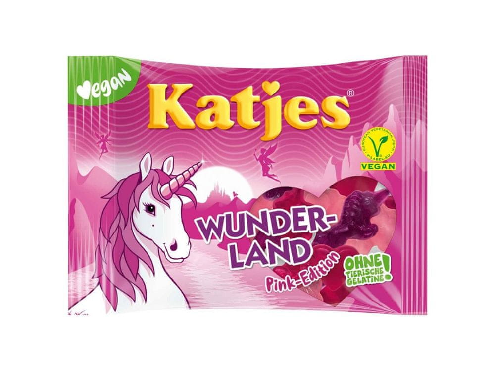 Katjes Wunderland Pink-Edition - gumové cukríky 175g