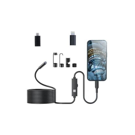 Inskam W400 USB-C/Lightning endoskop 5,5 mm 1440p, 5 m pevný kábel