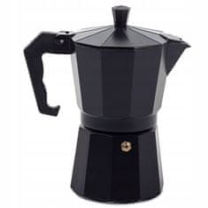 Verk 07042 Moka kanvica na 6 šálok, 300ml - čierna