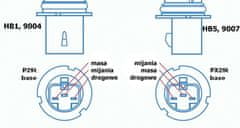 motoLEDy HB5 LED žiarovka 9007 12-24V CANBUS, 2 ks, 12000lm