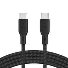 Belkin BOOST CHARGE USB-C na USB-C kábel 100W, 2m, čierny - odolný