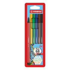 Stabilo Liner pen 68 - sada 6 farieb