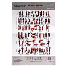 Merco Fitness Band Set posilňovacej gumy variant 32873