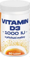 Vitamín D3 forte - malina, 90 tabliet