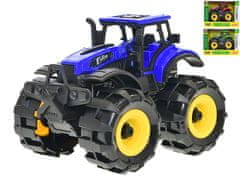 Traktor 14 cm na zotrvačník (modrá, zelená, červená)