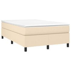 Petromila vidaXL Boxspring posteľ s matracom krémová 120x190 cm látka