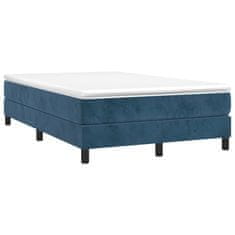 Petromila vidaXL Boxspring posteľ s matracom, tmavomodrá 120x190 cm, zamat