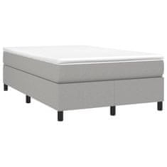 Petromila vidaXL Boxspring posteľ s matracom bledosivá 120x190 cm látka