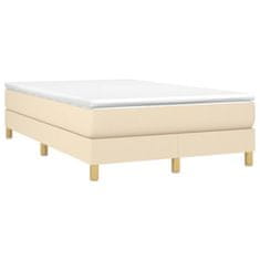 Petromila vidaXL Boxspring posteľ s matracom krémová 120x190 cm látka