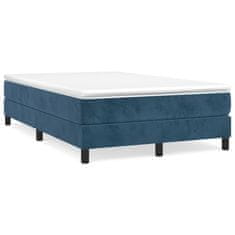 Petromila vidaXL Boxspring posteľ s matracom, tmavomodrá 120x190 cm, zamat