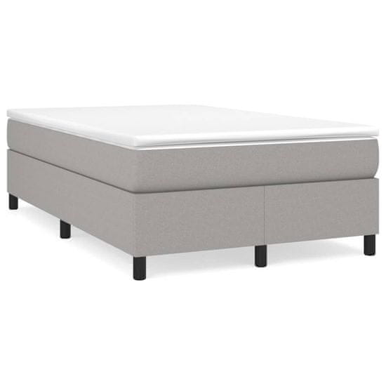 Petromila vidaXL Boxspring posteľ s matracom bledosivá 120x190 cm látka