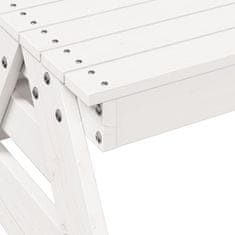 Petromila vidaXL Piknikový stôl pre deti biely 88x97x52 cm borovicový masív