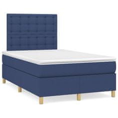 shumee Boxspring posteľ s matracom modrá 120x190 cm látka