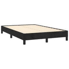 Petromila vidaXL Boxspring posteľ s matracom a LED, čierna 120x190 cm, zamat