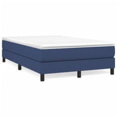 Petromila vidaXL Boxspring posteľ s matracom modrá 120x190 cm látka