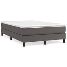 Petromila vidaXL Boxspring posteľ s matracom sivá 120x190 cm umelá koža