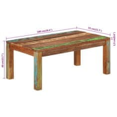 Vidaxl Konferenčný stolík 100x55x40 cm surové akáciové drevo