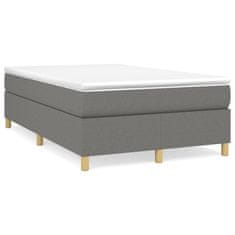 Petromila vidaXL Boxspring posteľ s matracom, tmavosivá 120x190 cm, látka