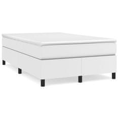 Petromila vidaXL Boxspring posteľ s matracom, biela 120x190 cm, umelá koža