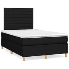 shumee Boxspring posteľ s matracom čierna 120x190 cm látka