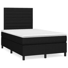 shumee Boxspring posteľ s matracom čierna 120x190 cm látka