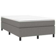 Petromila vidaXL Boxspring posteľ s matracom, tmavosivá 120x190 cm, látka