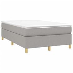 Petromila vidaXL Boxspring posteľ s matracom bledosivá 120x190 cm látka