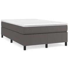 Petromila vidaXL Boxspring posteľ s matracom sivá 120x190 cm umelá koža