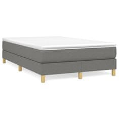 Petromila vidaXL Boxspring posteľ s matracom, tmavosivá 120x190 cm, látka