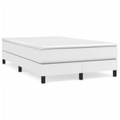 Petromila vidaXL Boxspring posteľ s matracom, biela 120x190 cm, umelá koža