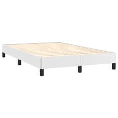 Petromila vidaXL Boxspring posteľ s matracom a LED, biela 120x190 cm, umelá koža