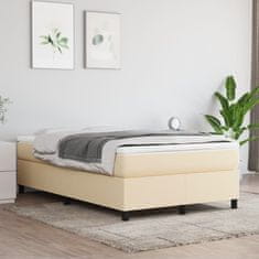 Petromila vidaXL Boxspring posteľ s matracom krémová 120x190 cm látka