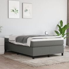 Petromila vidaXL Boxspring posteľ s matracom, tmavosivá 120x190 cm, látka