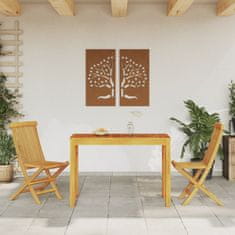 Petromila vidaXL Záhradný jedálenský stôl 110x55x75 cm, akáciový masív