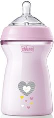 Chicco Fľaša dojčenská Natural Feeling 330 ml dievča 6m+