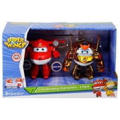 Alpha Group Super Wings transformujúce postavy 2 Pack s Jett a Golden Boy