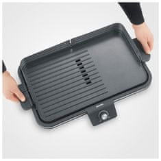 SEVERIN Plancha na gril , PG 8564, plancha gril, stolný, miska na tuk, keramický povlak, LED dispej, termostat, až 230°C, rukoväte, 2300 W