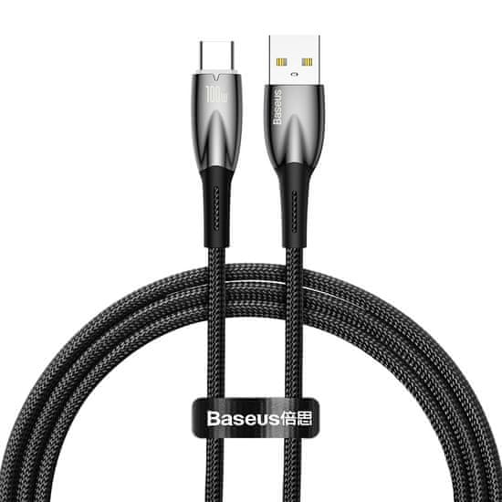 shumee Odolný flexibilný rýchlonabíjací kábel USB-A - USB-C 100W 1m čierny