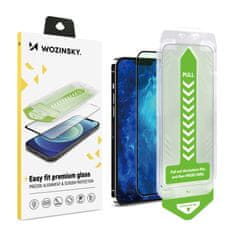 shumee 9H tvrdené sklo s montážnym rámikom pre iPhone 14 Plus Premium Glass, čierne