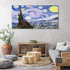 COLORAY.SK Obraz Canvas nočné dediny 140x70 cm