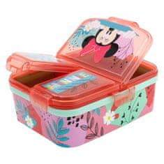 Stor Delený plastový box na desiatu XL, MINNIE MOUSE, 74499