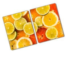 Wallmuralia.sk Doska na krájanie tvrdená Citrusové ovocie 2x40x52 cm
