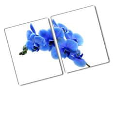 Wallmuralia.sk Doska na krájanie tvrdená Modrá orchidea 2x40x52 cm